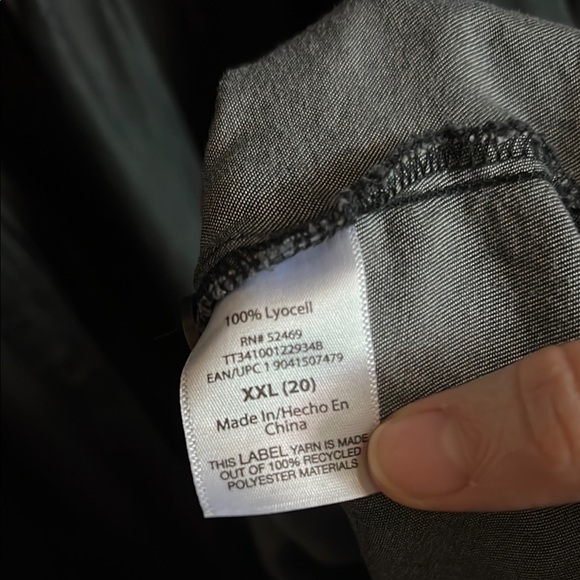 Women's Dark Grey Denim Shirt Dress XXL (20) - Picture 6 of 7